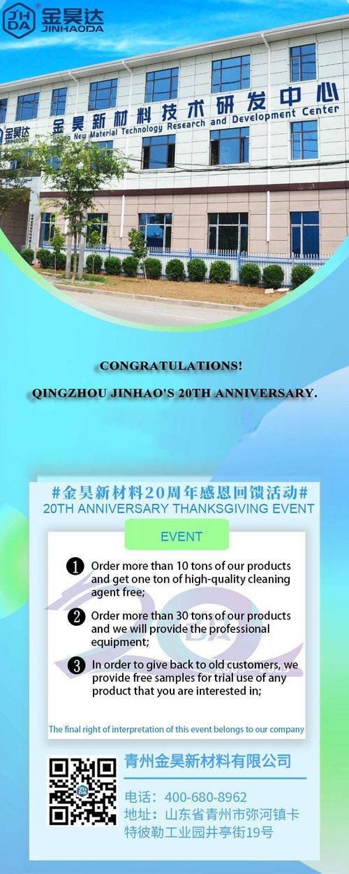 laatste bedrijfsnieuws over Gefeliciteerd, Qingzhou Jinhao's 20e verjaardag.