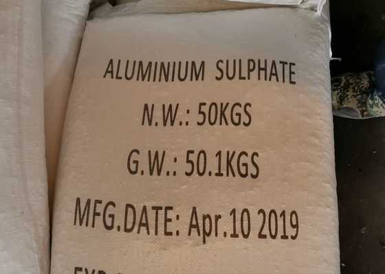 De witte van de het Waterbehandeling van het Aluminiumsulfaat Behandeling van de Agentenused for sewage