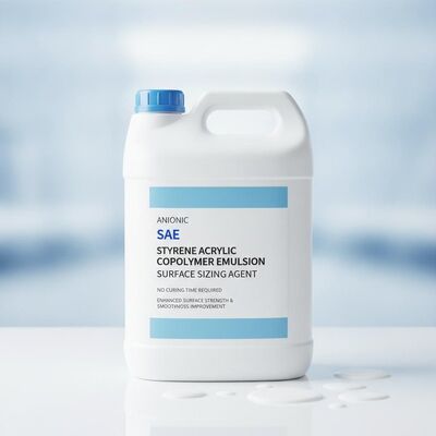 Goede prijs Anionische SAE Styreen Acryl Copolymer Emulsie Oppervlakte Sizing Agent zonder hardingstijd vereist voor verbeterde oppervlakte sterkte en gladheid verbetering online