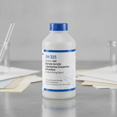JH-325 Anionisch SAE Styreen Acryl Copolymer Emulsie Oppervlakte Groottevergrotend Agentschap met Verbeterde Oppervlakkestreefte en Uitstekende Adhesie voor superieure prestaties in cultureel papier